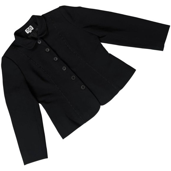 BOCETTO (Spain) Basket Weave Ramie Blend Braided Passementerie Shirt Jacket : L - Picture 1 of 5